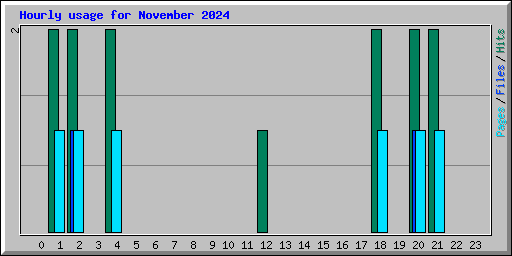 Hourly usage for November 2024