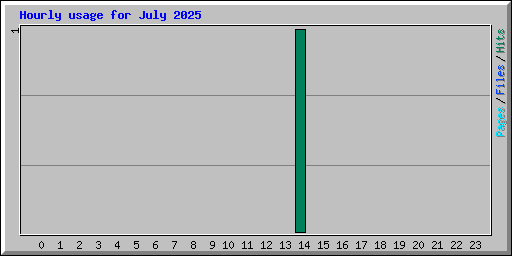 Hourly usage for July 2025